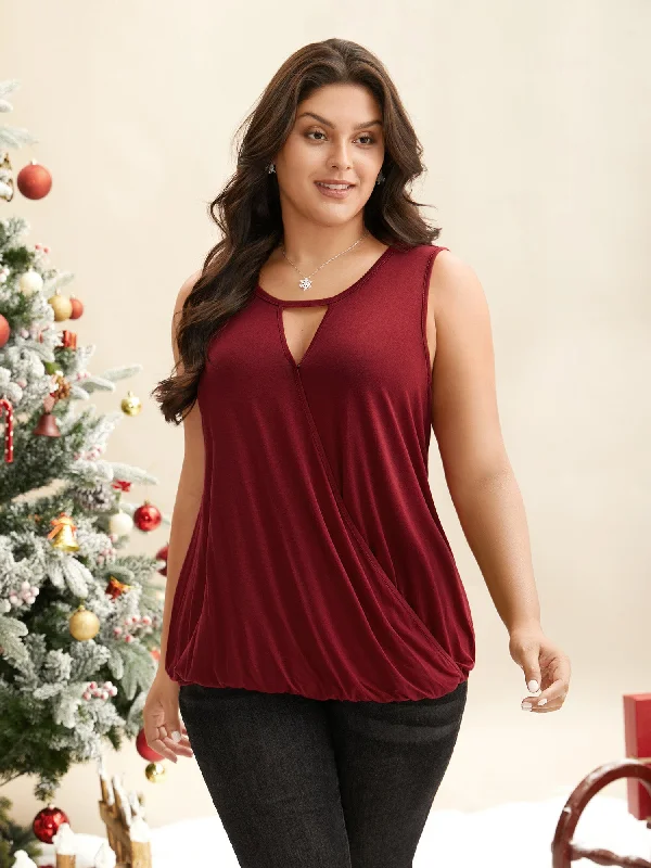 Festive Neck Cut-Out Cami