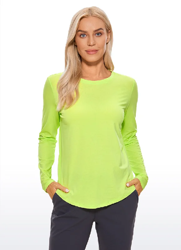 Pima Cotton Workout Long Sleeve