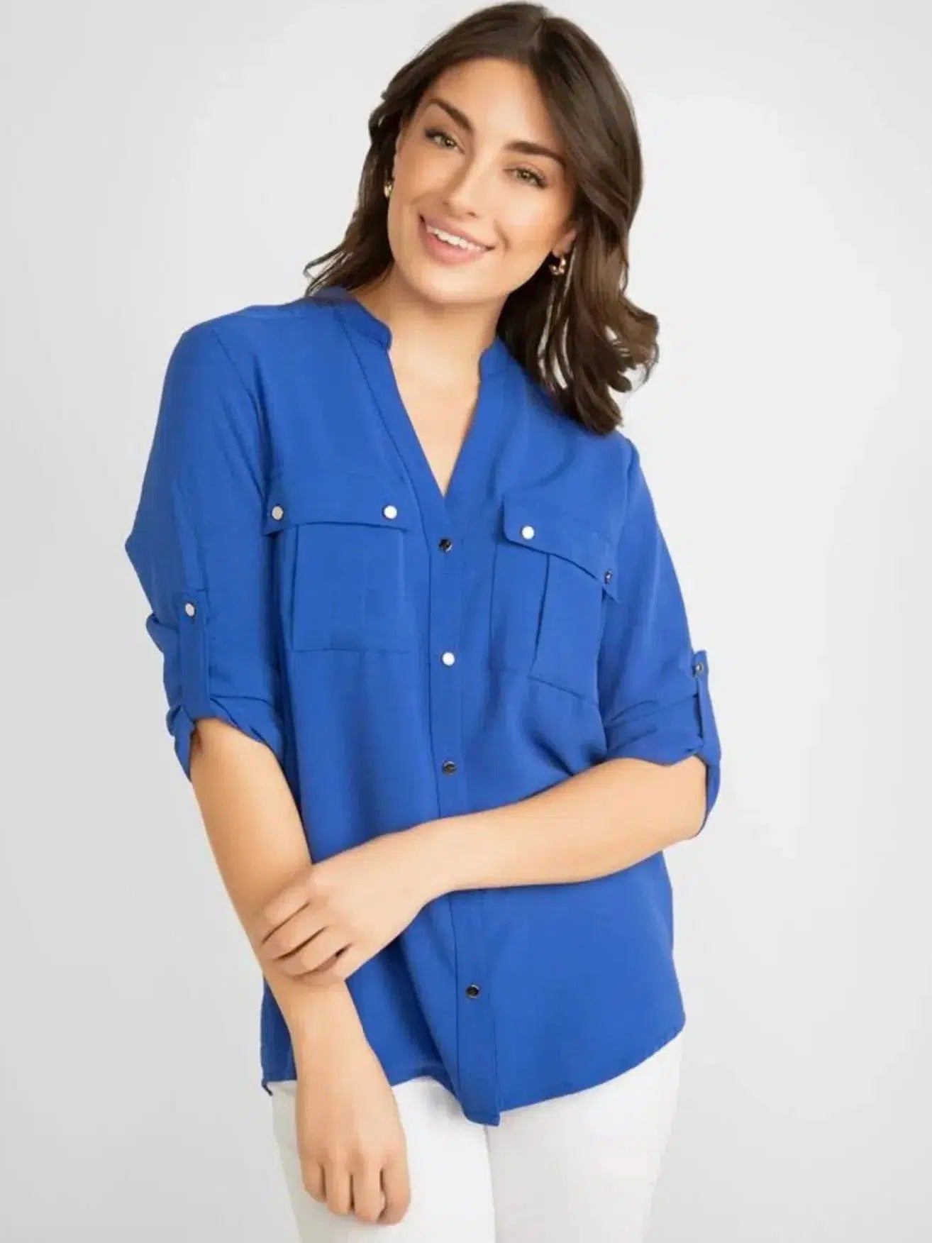 Frank Lyman Pocket Shirt Top 236691U