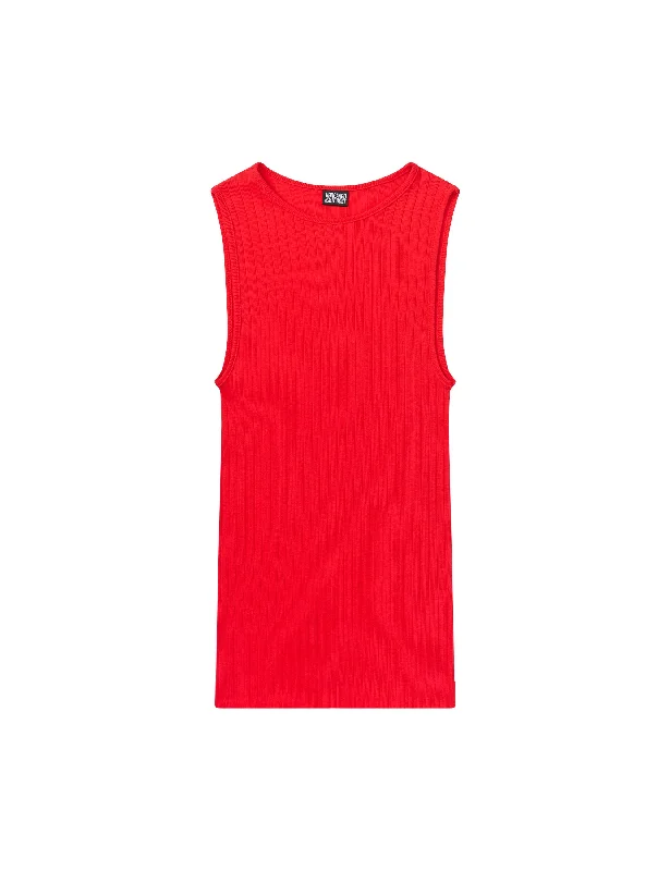 NPS Tank Top Solid Color, Red