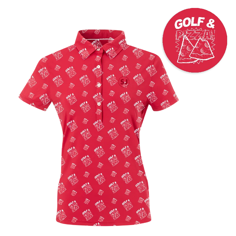 SwingJuice Golf & Pizza Women's Polo