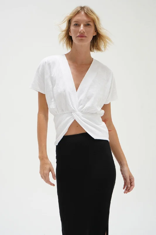 Karmen Cotton Top - White