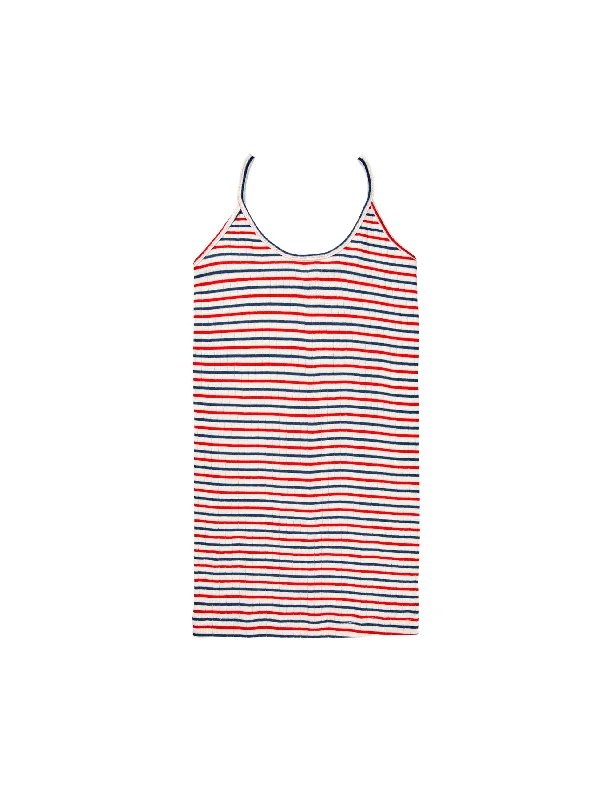 NPS Strap Top Tricolore, Ecru/Red/Marine