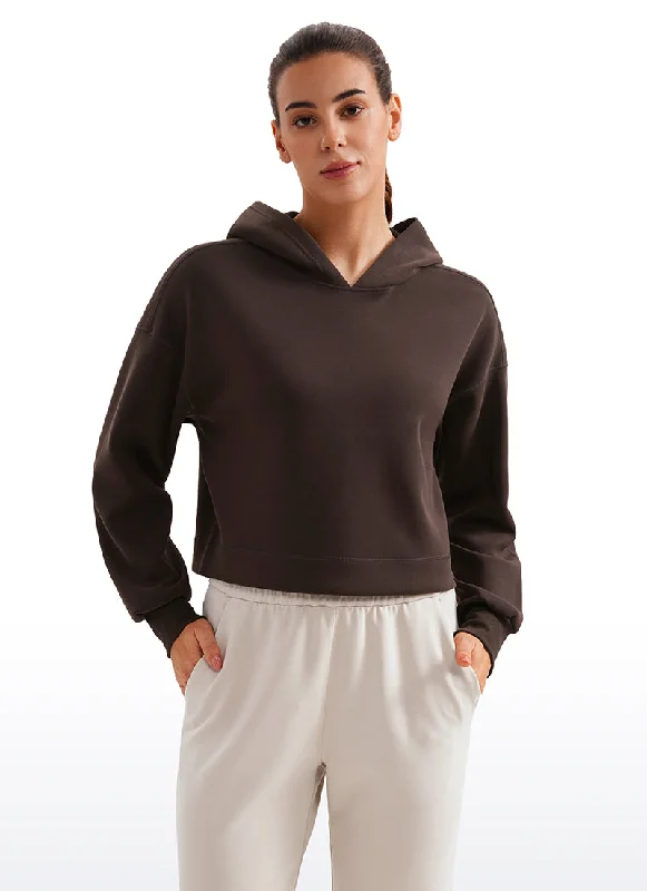 SoftAura Cropped Pullover Hoodies