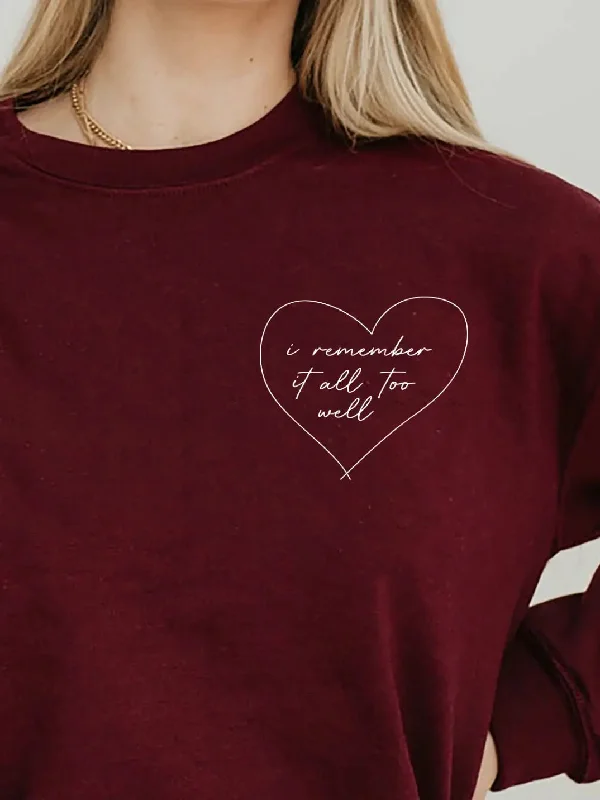 All Too Well Heart Crewneck