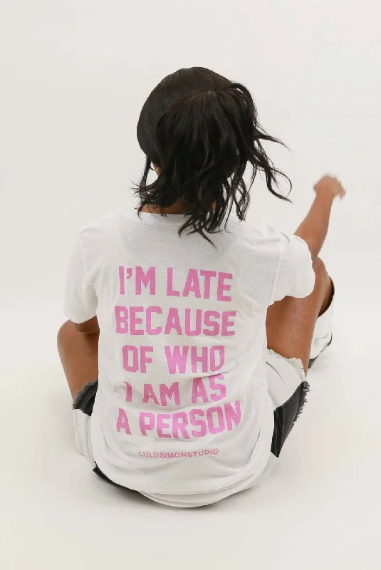 Who I Am As A Person Puff Garment Dye Tee