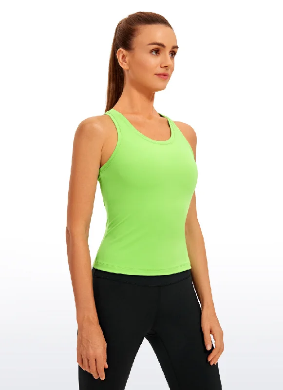 Butterluxe Waist-Length Crewneck Tank Racerback