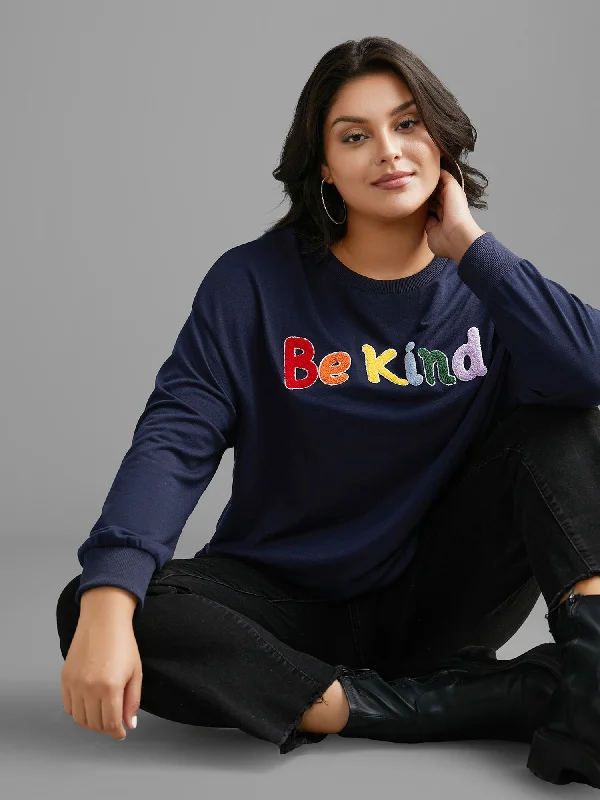 Be Kind Towel Embroidered Sweatshirt