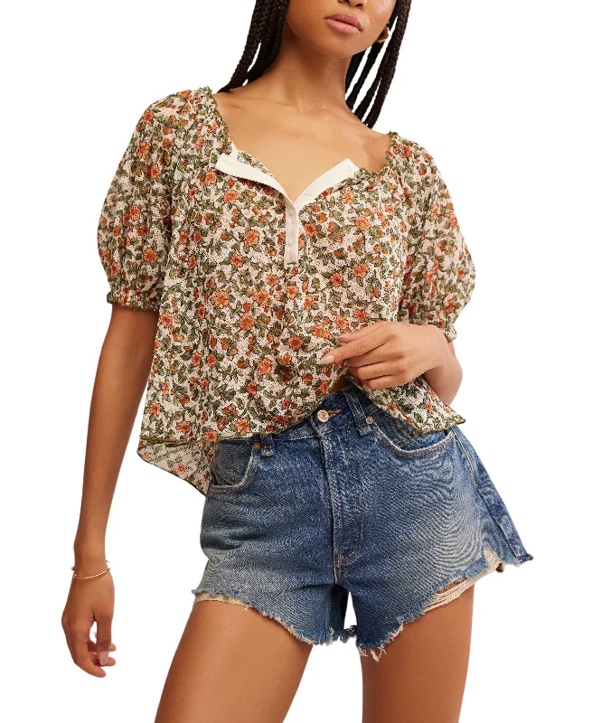 Astra Peasant Top in Daisy