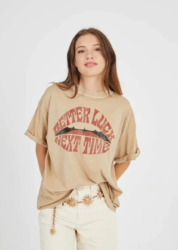 Better Luck Next Time Sand Boyfriend Tee