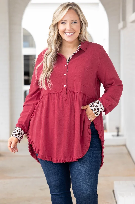 No Greater Feeling Top, Ruby Red