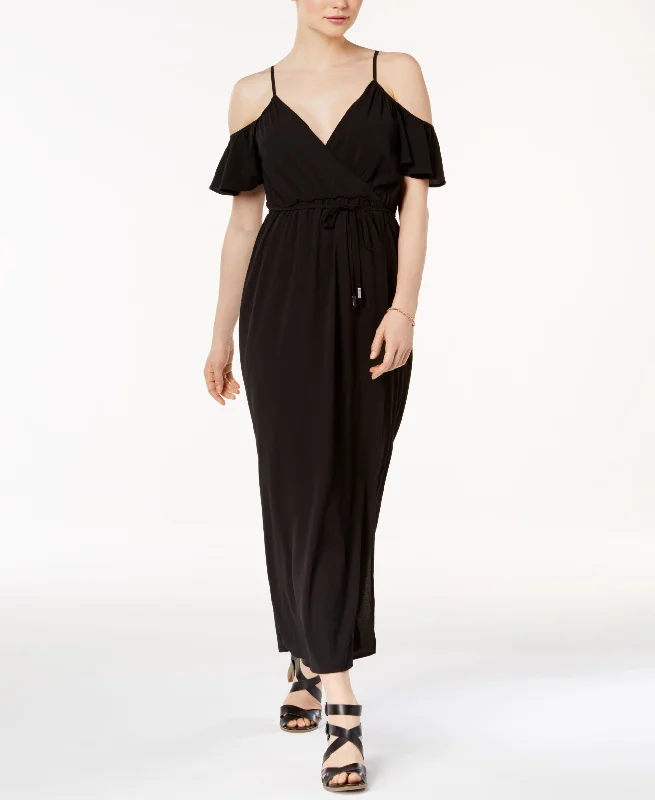 Bar III Cold Shoulder Maxi Dress