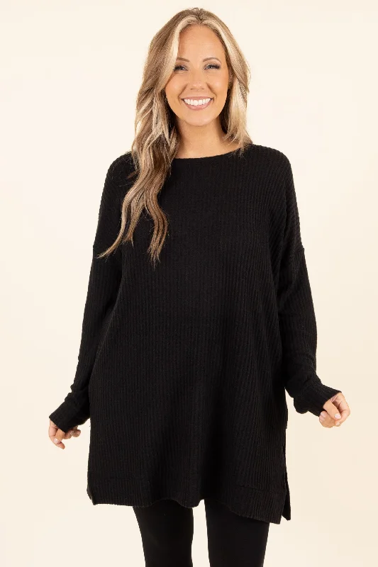 Keeping It Cute Tunic, Black