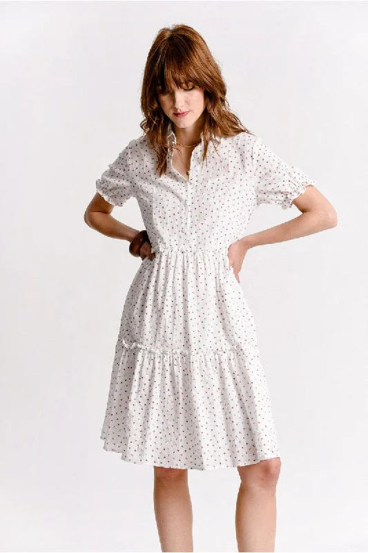 Molly Bracken White Buds Dress