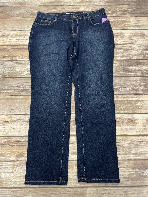 Blue Jeans Straight Croft And Barrow, Size 14