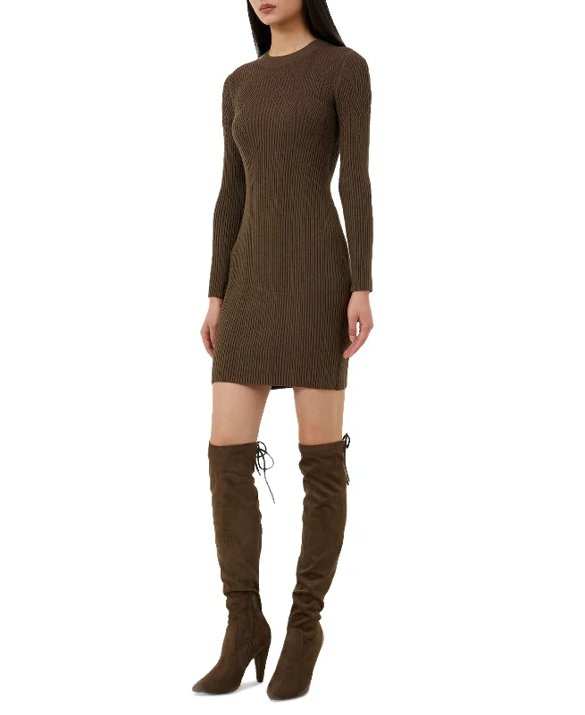 Women's Joann Mari Crewneck Ribbed-Knit Bodycon Dress