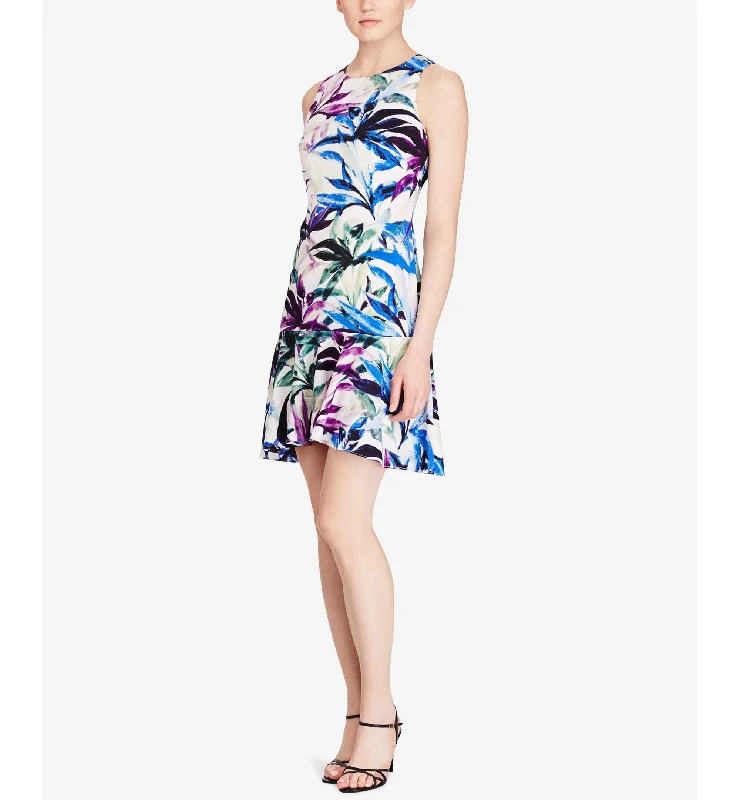 American Living Floral Print Crepe Dress