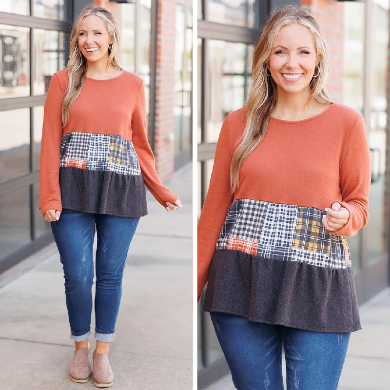 Dreaming Of Fall Top, Orange