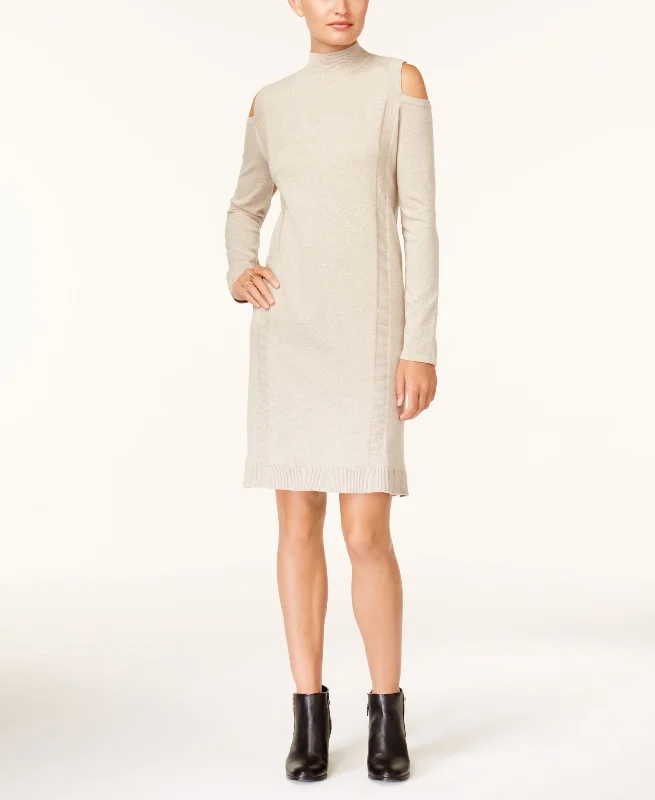 Style & Co Cold Shoulder Sweater Dress