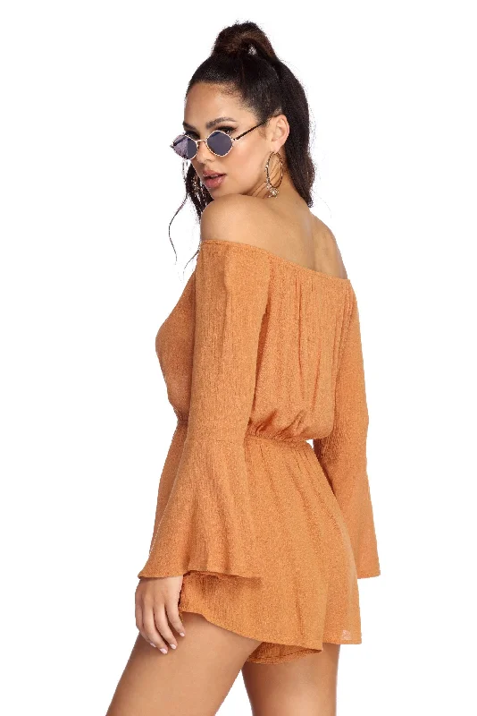 Beauty In Bell Sleeve Romper