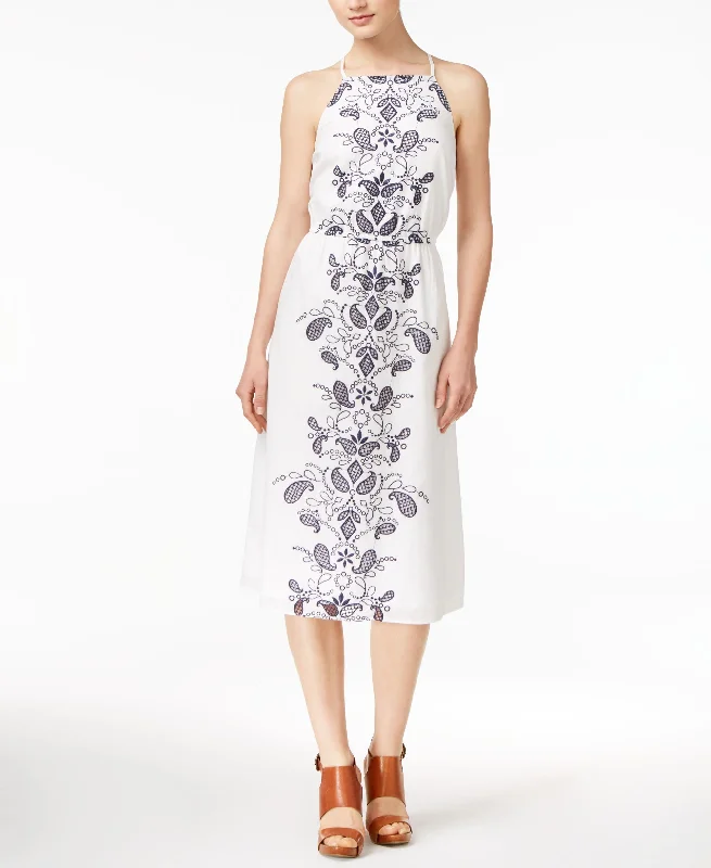 Maison Jules Cotton Embroidered Dress