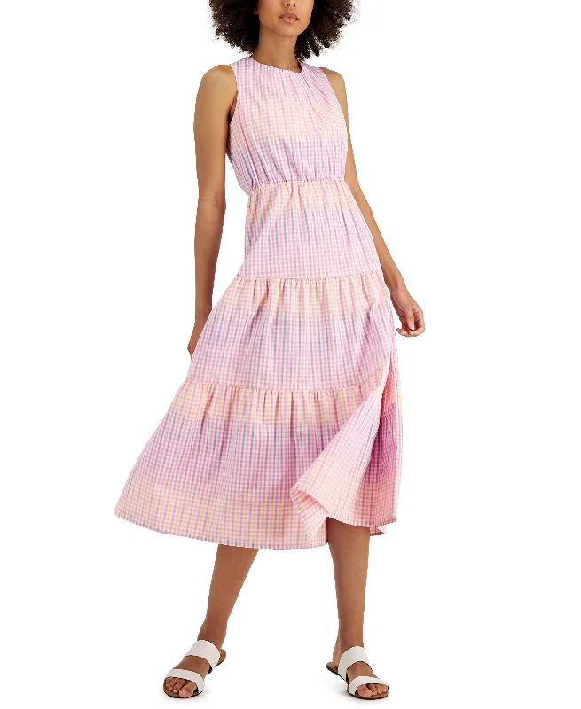 Charter Club Ombre Gingham Dress