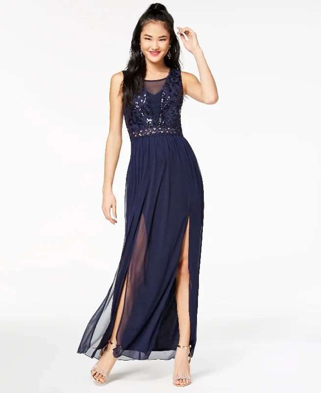 Bcx Juniors Sequined Bodice Gown